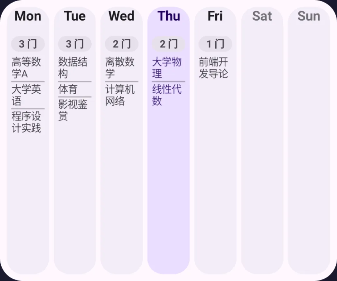 组件 · 周视图